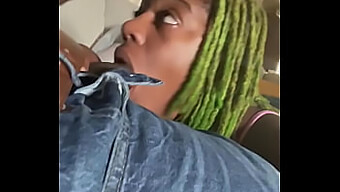 Ebony Beauty Sucking And Deepthroating On A Bbc During A Call