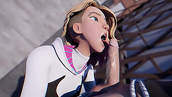 Trải Nghiệm Cảm Giác Hồi Hộp Tuyệt Vời Với Kỹ Năng Deepthroat 3d Của Spider-Gwen