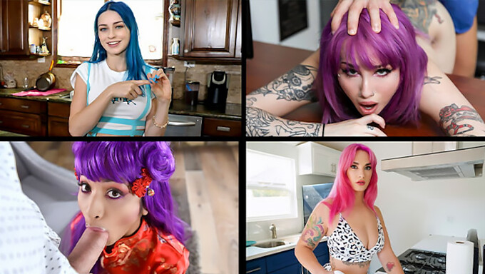 Kawaii Girls In Roleplay Action: Siri Dahl, Jewelz Blu, Val Steele & More