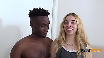 Young European Teen Irina Love Enjoys Her First Big Black Cock