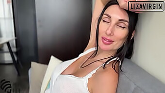 Stepmom Liza Virgin Receives A Steamy Blowjob From Her Stepson